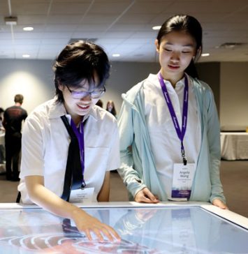 Students competing at the National Anatomage Tournament.